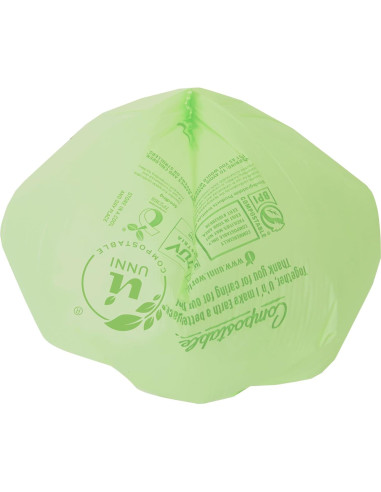 Bolsas Compostables UNNI 2.6 Galones 100 Unidades Extra Gruesas