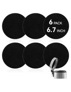 Paquete de 6 Filtros de Carbón Activado MOWPOG 17 cm
