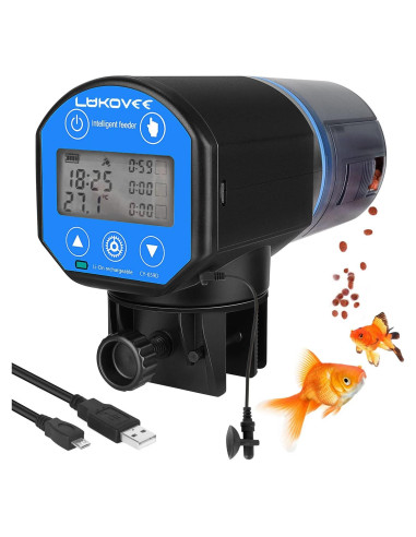 Dispensador Automático de Comida para Peces Lukovee 200ML