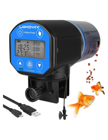 Dispensador Automático de Comida para Peces Lukovee 200ML Dispensador Automático de Comida para Peces Lukovee 200ML