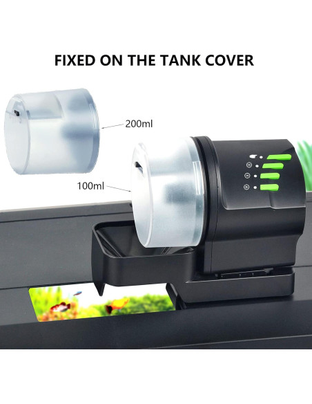 Dispensador Automático de Comida para Peces DXOPHIEX 100-200ml Dispensador Automático de Comida para Peces DXOPHIEX 100-200ml