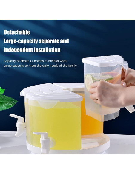 Dispensador de Bebidas PRTECY 5.5L 4 Compartimentos Blanco Dispensador de Bebidas PRTECY 5.5L 4 Compartimentos Blanco