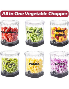 Picador de Verduras JAYVAR Manual Acero Inoxidable Negro 0.15kg 2