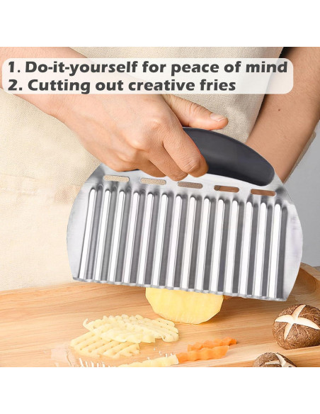 Cortador de Ondas JAYVAR de Acero Inoxidable para Verduras Cortador de Ondas JAYVAR de Acero Inoxidable para Verduras