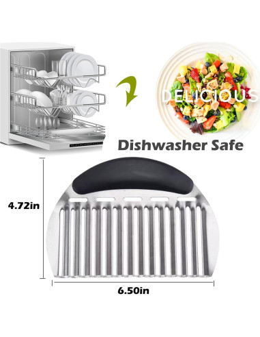 Cortador de Ondas JAYVAR de Acero Inoxidable para Verduras