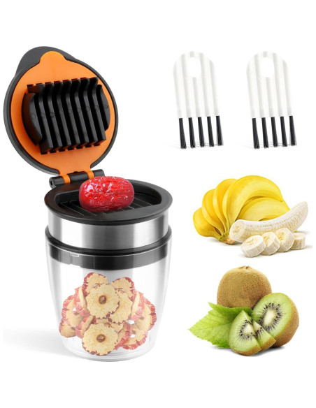 Cortador de Frutas LVOERTUIG con 2 Cepillos de Limpieza Cortador de Frutas LVOERTUIG con 2 Cepillos de Limpieza