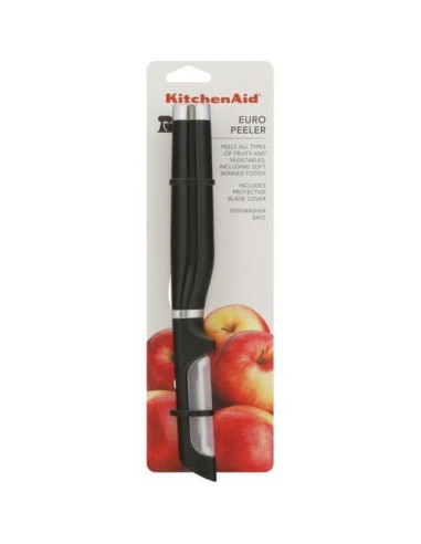 Pelador Euro KitchenAid Classic 21.84 cm Negro Ergonómico