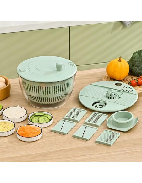 Escurridor de Ensalada WHFAISU 1.22kg con 5 Cuchillas Escurridor de Ensalada WHFAISU 1.22kg con 5 Cuchillas