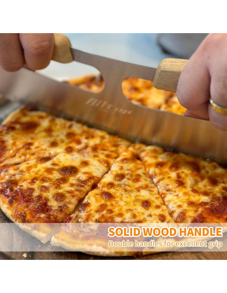 Cortador de Pizza ALLTOP Acero Inoxidable 35,56 cm Doble Mango Cortador de Pizza ALLTOP Acero Inoxidable 35,56 cm Doble Mango