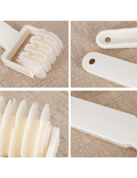 Cortador de Rejilla Rodillo Lamoutor 2 Pcs para Masa Cortador de Rejilla Rodillo Lamoutor 2 Pcs para Masa