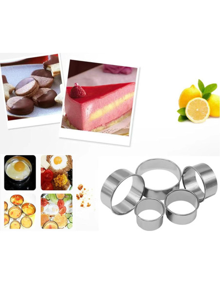 Juego de Cortadores de Galletas Redondos PetPhilia 8 Piezas Juego de Cortadores de Galletas Redondos PetPhilia 8 Piezas