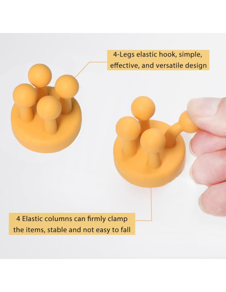 Soporte de Afeitar iBetterLife 4Pcs Silicona Montaje Pared Soporte de Afeitar iBetterLife 4Pcs Silicona Montaje Pared