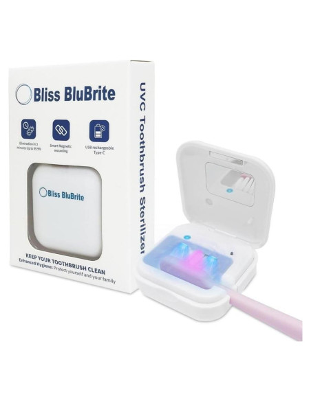 Estuche de cepillo de dientes UV-C Bliss BlueBrite - Portátil Estuche de cepillo de dientes UV-C Bliss BlueBrite - Portátil