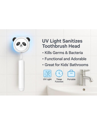 Soporte desinfectante de cepillos de dientes UV CIENMILLI