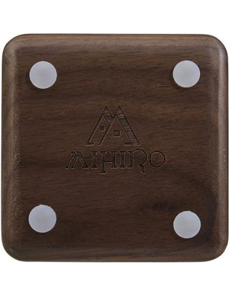 Juego de Accesorios de Baño MIHIRO 4 Piezas Madera Nogal Juego de Accesorios de Baño MIHIRO 4 Piezas Madera Nogal