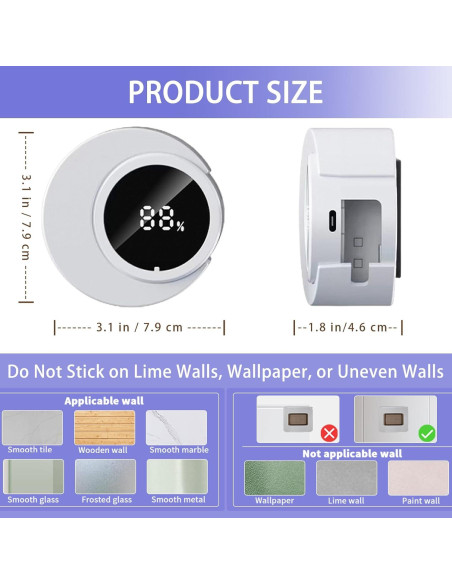 Soporte Inteligente para Cepillos de Dientes Wekity Blanco Soporte Inteligente para Cepillos de Dientes Wekity Blanco
