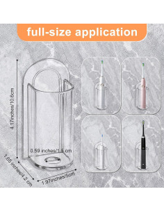 Soporte para Cepillos de Dientes Eléctricos Qianyu 2 Pcs 2