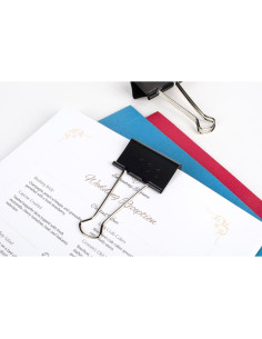 Clips de Binder ACCO Grande 12 Piezas Acero Negro 2