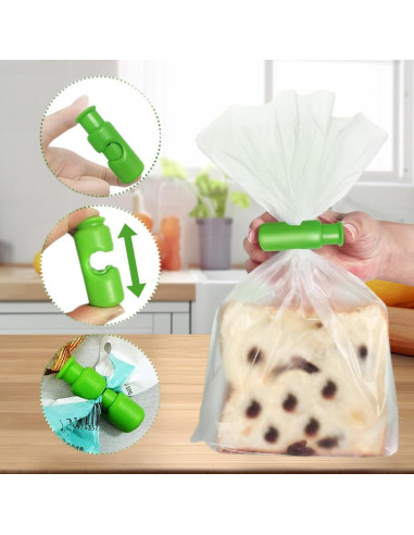 Set de 18 Pinzas para Alimentos SpaLoo - Colores Mixtos