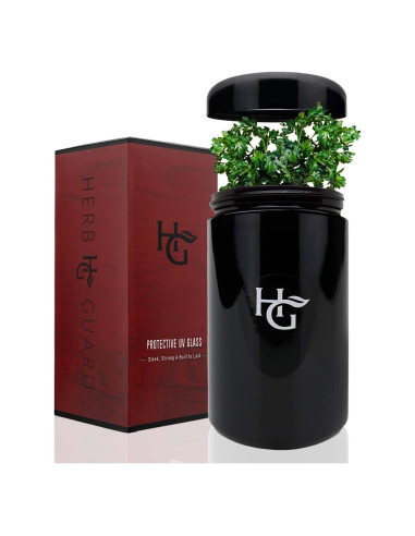 Tarro Hermético UV Herb Guard 1 Litro para Especias y Hierbas