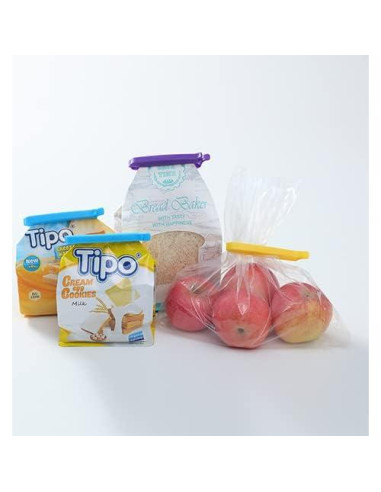 Pinzas para Sellar Bolsas Keenpioneer 12 Piezas 10,16 cm