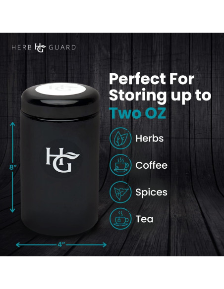 Tarro Hermético UV Herb Guard 1 Litro para Especias y Hierbas Tarro Hermético UV Herb Guard 1 Litro para Especias y Hierbas