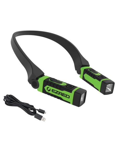 Luz de Cuello Recargable EZRED NK15-GR Verde 300 Lúmenes Luz de Cuello Recargable EZRED NK15-GR Verde 300 Lúmenes