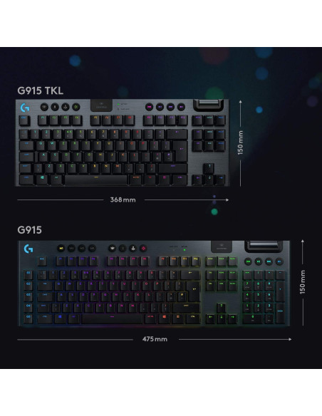 Teclado Mecánico Inalámbrico Logitech G915 TKL RGB Teclado Mecánico Inalámbrico Logitech G915 TKL RGB
