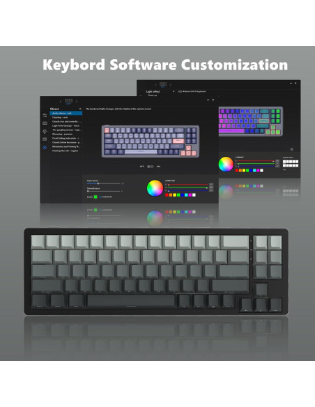 Teclado Gaming Womier SK71 Mecánico Inalámbrico 75% Negro Teclado Gaming Womier SK71 Mecánico Inalámbrico 75% Negro