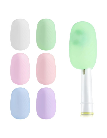 Paquete de 6 Cubiertas de Silicona MOTAPS para Cepillos de Dientes Paquete de 6 Cubiertas de Silicona MOTAPS para Cepillos de Dientes