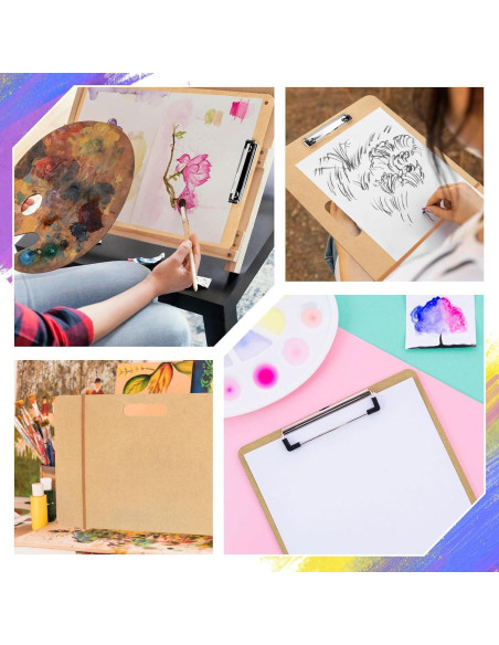 Tablero de Dibujo Portátil TKOnline 30x45 cm con Clip Tablero de Dibujo Portátil TKOnline 30x45 cm con Clip