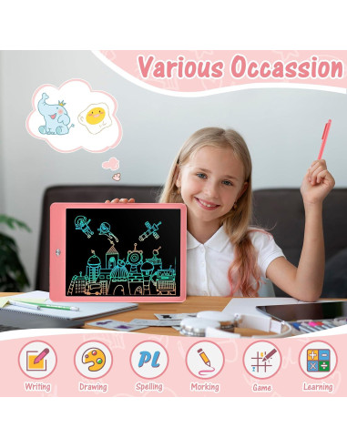 Tableta de Escritura LCD EooCoo 10" para Niños 3-8 Años