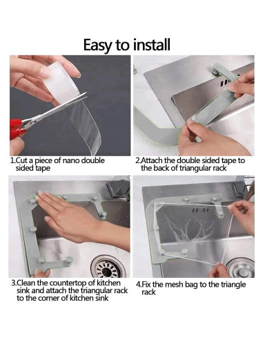 Filtro Tri-Holder HiBD para Fregadero con 200 Bolsas de Malla