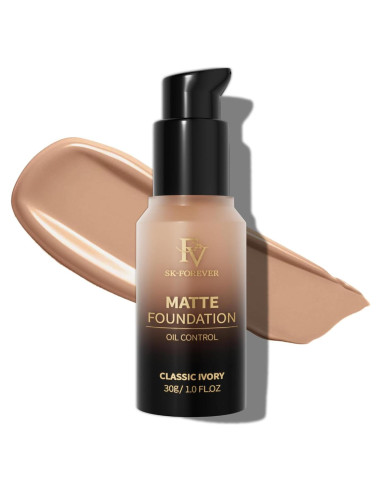 Base de Maquillaje Mate FV 30 ml Marfil Clásico a Prueba de Agua