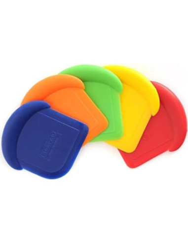 Juego de 4 Raspadores de Nylon Norpro 7,62 cm Colores Variados