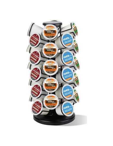 Soporte Carrusel para K Cups Blacksmith Family - 40 Cápsulas Negro