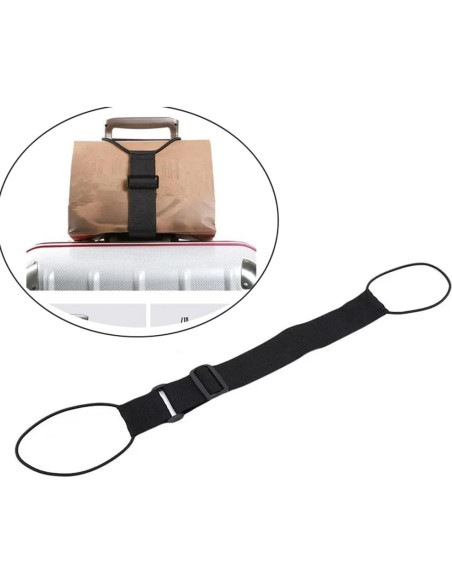 Paquete de 2 correas de equipaje DraCra elásticas 26-40 cm Paquete de 2 correas de equipaje DraCra elásticas 26-40 cm