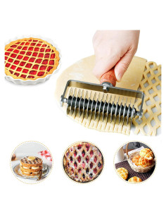 Cortador de Masa de Rejilla Aonagi - Acero Inoxidable y Madera