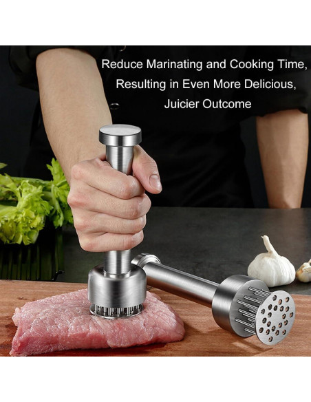 Ablandador de Carne Kloahmo Acero Inoxidable 21 Agujas Ablandador de Carne Kloahmo Acero Inoxidable 21 Agujas