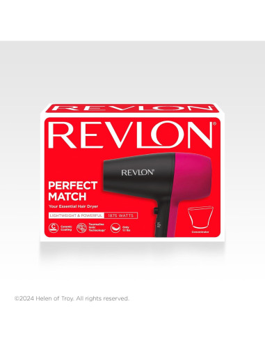Secador de Pelo Revlon Perfect Match 1875W Cerámico Iónico