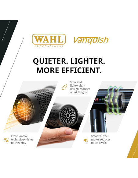 Secador de Pelo Wahl Vanquish Profesional 4 Calor 3 Velocidades Secador de Pelo Wahl Vanquish Profesional 4 Calor 3 Velocidades