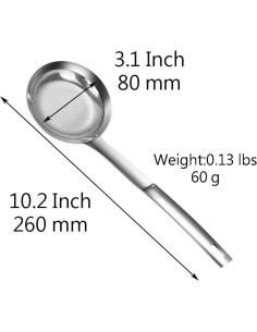 Cuchara desnatadora TBWHL de acero inoxidable 7.87 cm 2