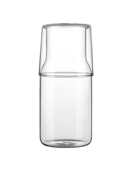 Juego de jarra y vaso de vidrio ZILJJ 500ml transparente Juego de jarra y vaso de vidrio ZILJJ 500ml transparente