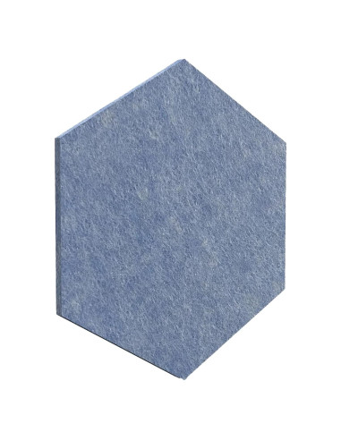 Paneles Acústicos Decorativos Luxor RCLMHEX005 - Azul Claro, 6 Piezas