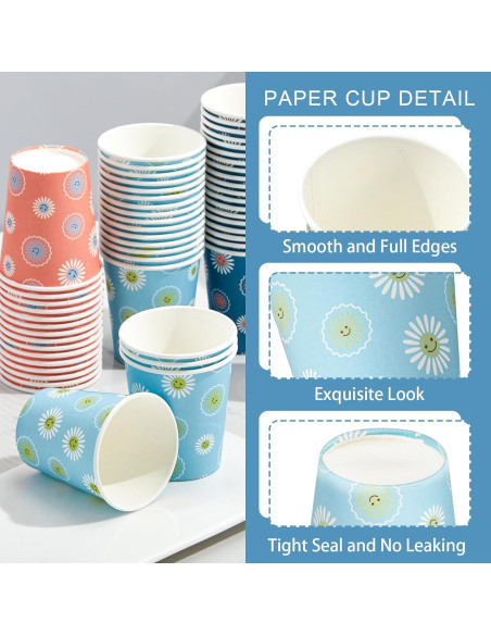 Paquete de 300 tazas de papel SIUQ 150 ml desechables Paquete de 300 tazas de papel SIUQ 150 ml desechables