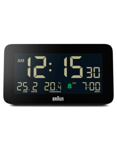 Reloj Despertador Digital Braun BC10B con Temperatura