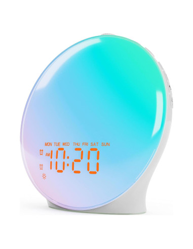 Despertador Luz Amanecer JALL K8, 17 Luces, Bluetooth 5W