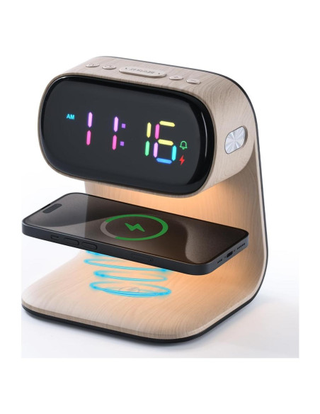 Reloj Despertador Digital WILIT A40Pro Carga Inalámbrica LED Reloj Despertador Digital WILIT A40Pro Carga Inalámbrica LED