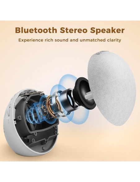 Reloj Despertador Bluetooth Acedeck H04 con Ruido Blanco Reloj Despertador Bluetooth Acedeck H04 con Ruido Blanco