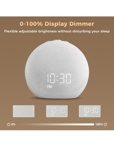 Reloj Despertador Bluetooth Acedeck H04 con Ruido Blanco